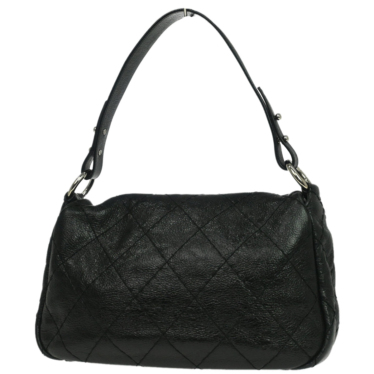 Chanel 2010-2011 Black Calfskin On The Road Handbag
