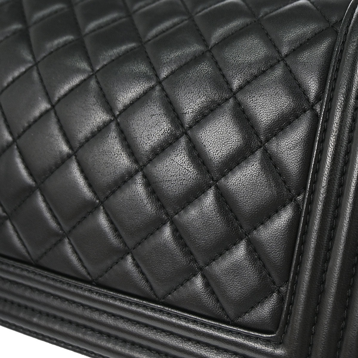 Boy Chanel 2016-2017 Black Lambskin Medium Shoulder Bag