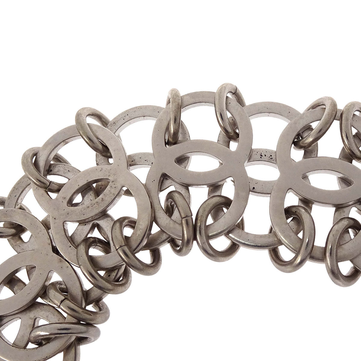 Chanel Silver CC Choker Necklace B16S