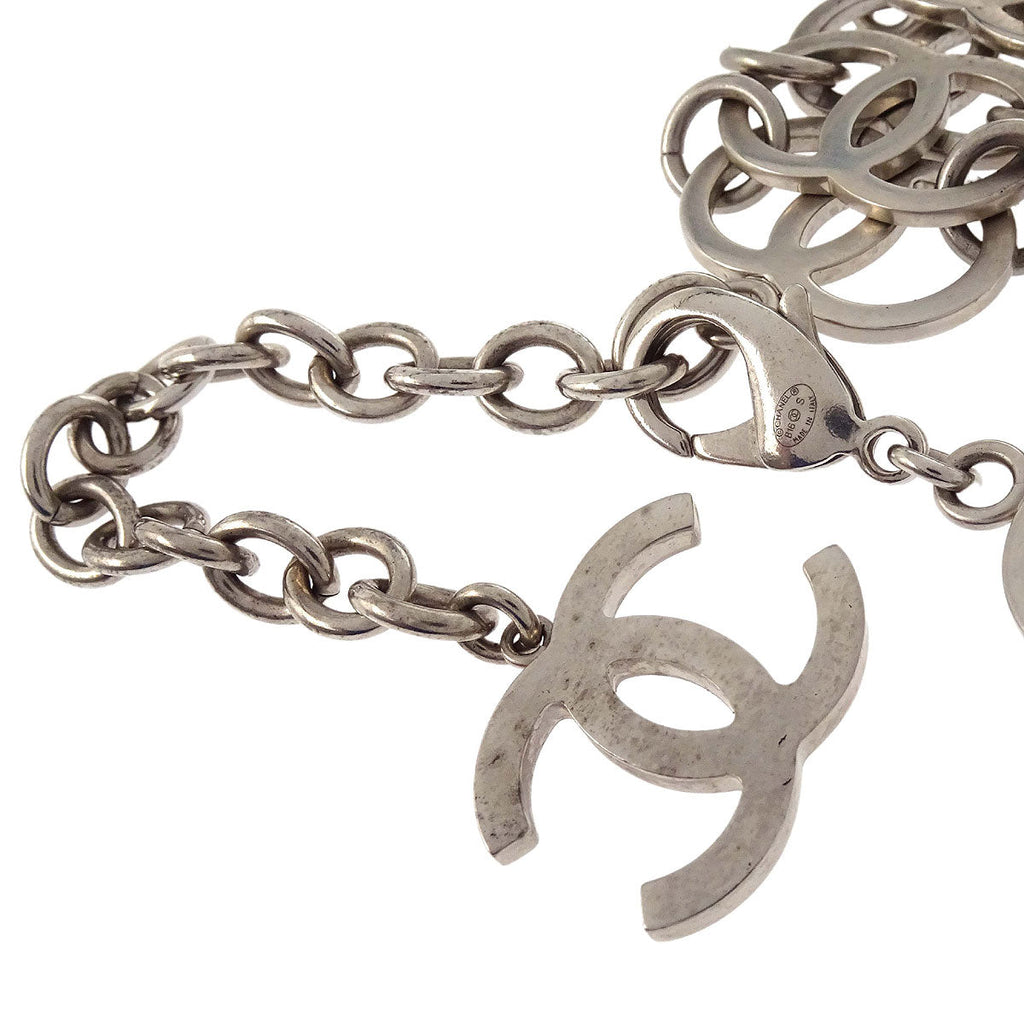 Chanel Silver CC Choker Necklace B16S