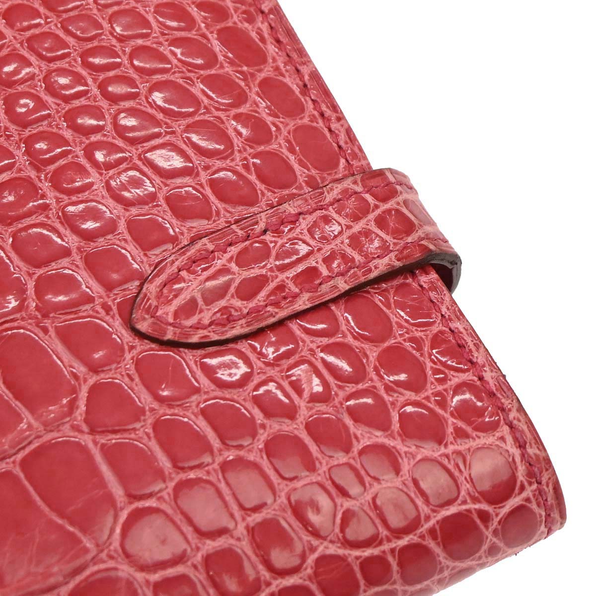 Hermes * Bougainvillier Alligator Kelly Wallet