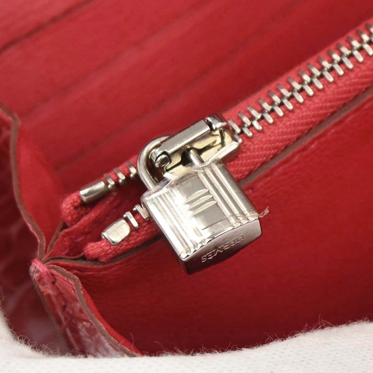 Hermes * Bougainvillier Alligator Kelly Wallet