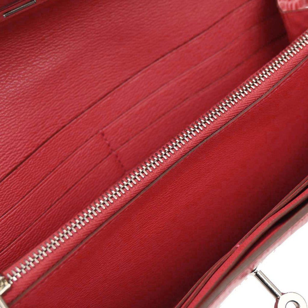 Hermes * Bougainvillier Alligator Kelly Wallet