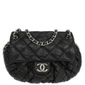 Chanel 2011 Black Calfskin Chain Around Shoulder Bag