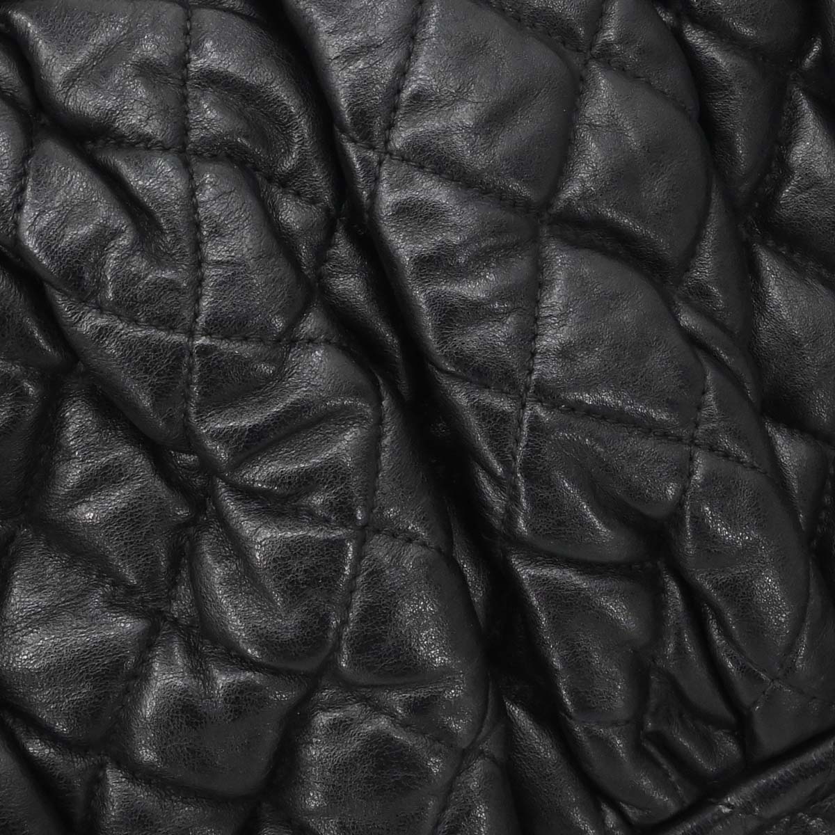 Chanel 2011 Black Calfskin Chain Around Shoulder Bag