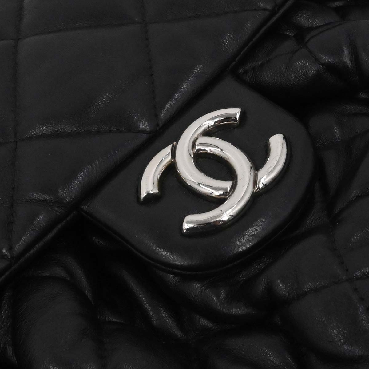Chanel 2011 Black Calfskin Chain Around Shoulder Bag