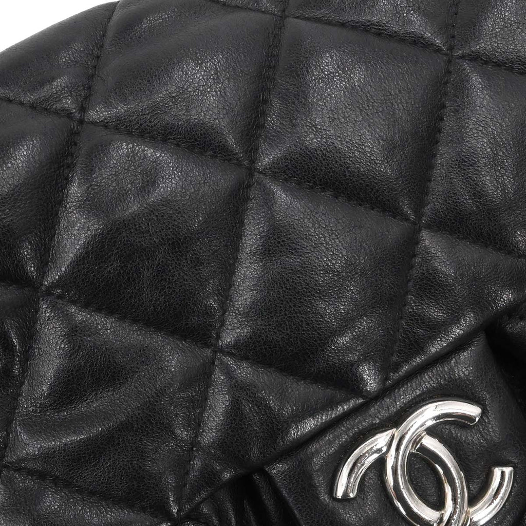 Chanel 2011 Black Calfskin Chain Around Shoulder Bag