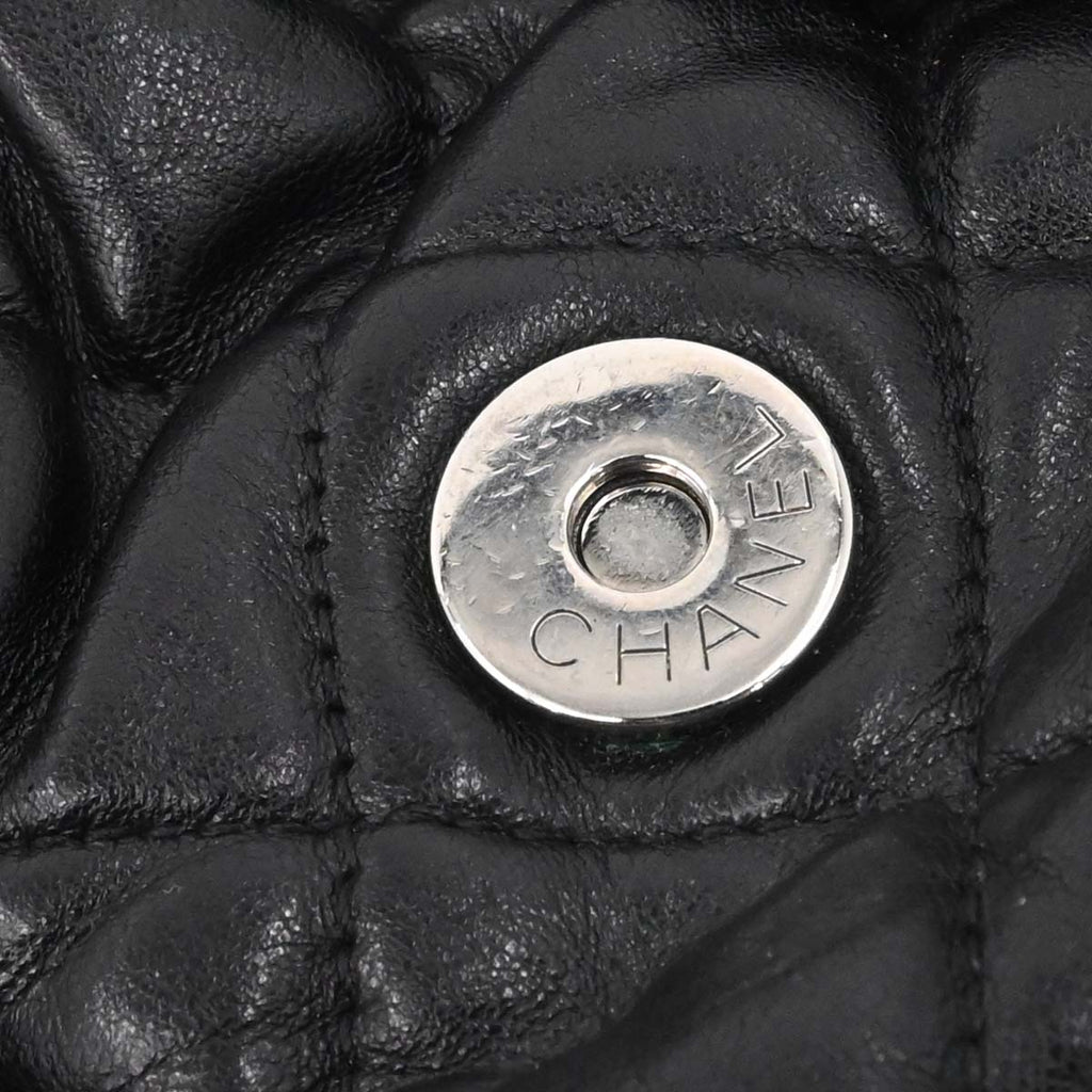 Chanel 2011 Black Calfskin Chain Around Shoulder Bag