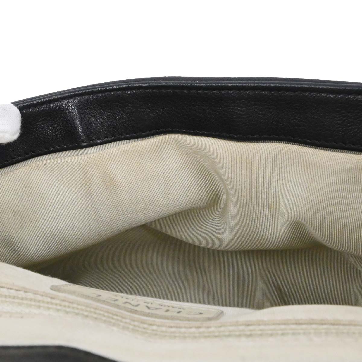 Chanel 2011 Black Calfskin Chain Around Shoulder Bag