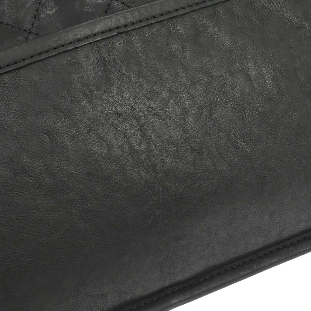 Chanel 2010-2011 Black Lambskin Natural Beauty Split Pocket Flap Bag Shoulder Bag