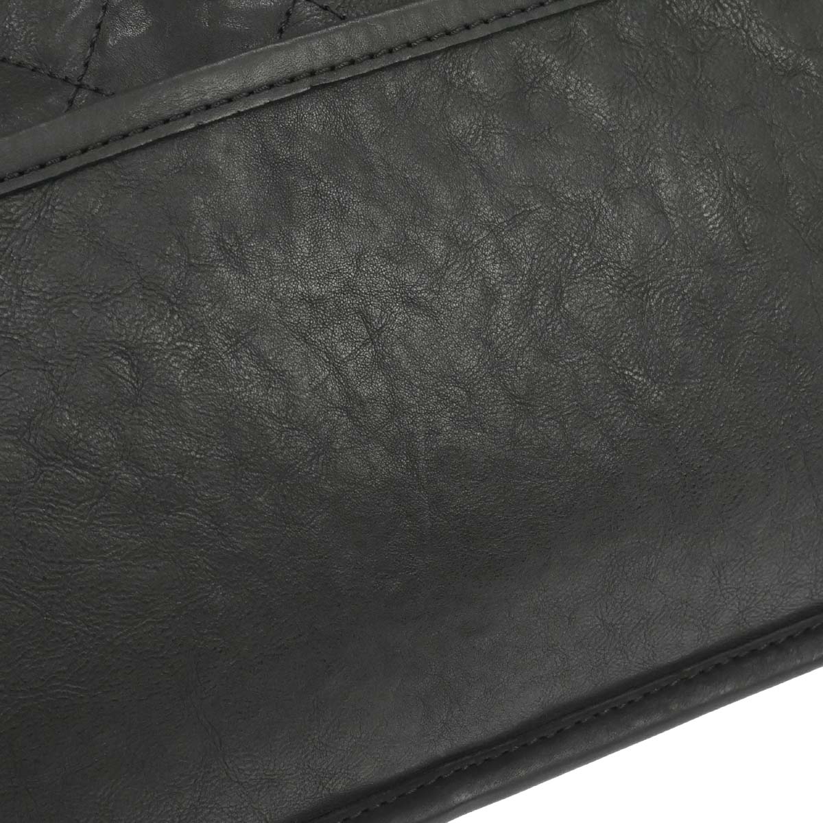Chanel 2010-2011 Black Lambskin Natural Beauty Split Pocket Flap Bag Shoulder Bag