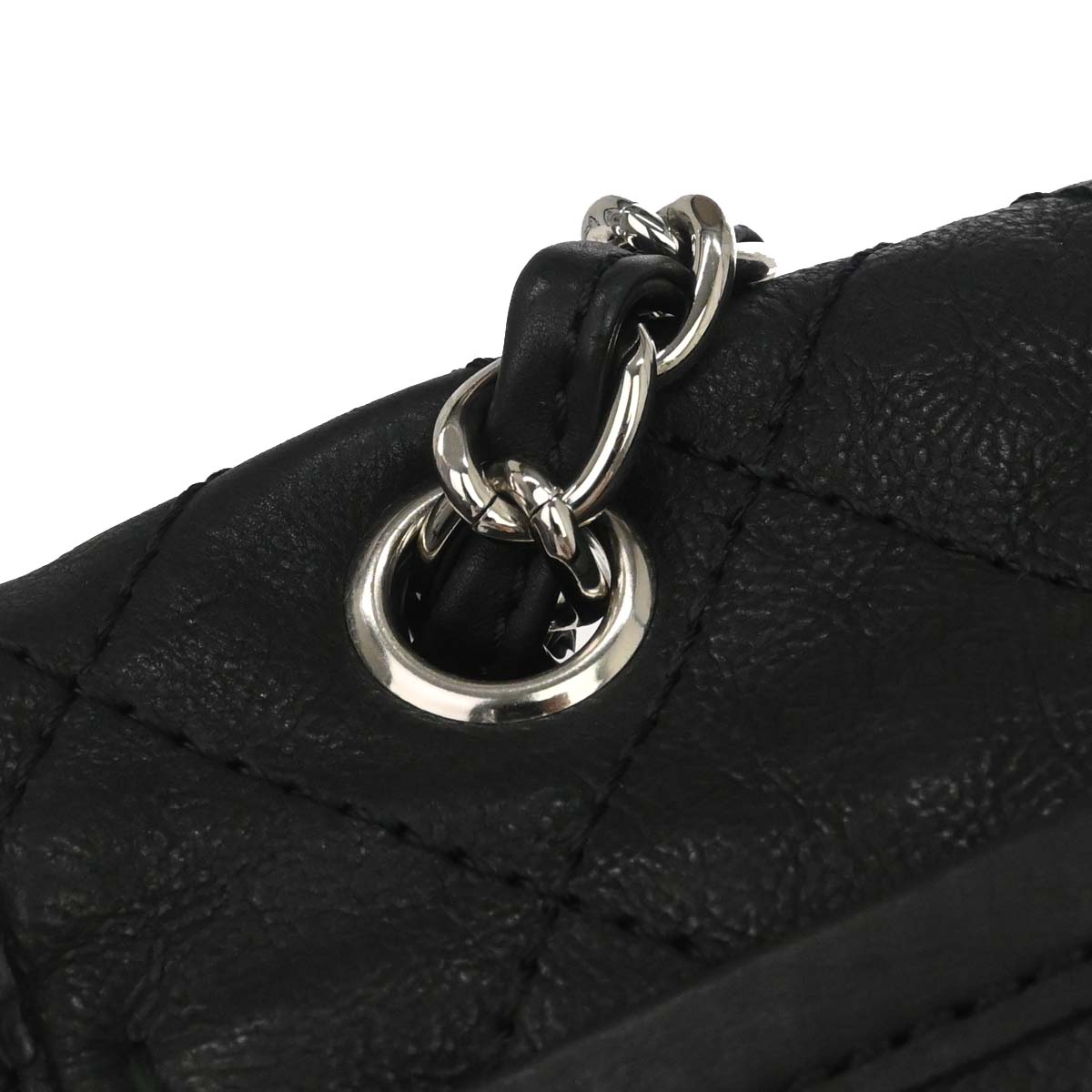 Chanel 2010-2011 Black Lambskin Natural Beauty Split Pocket Flap Bag Shoulder Bag