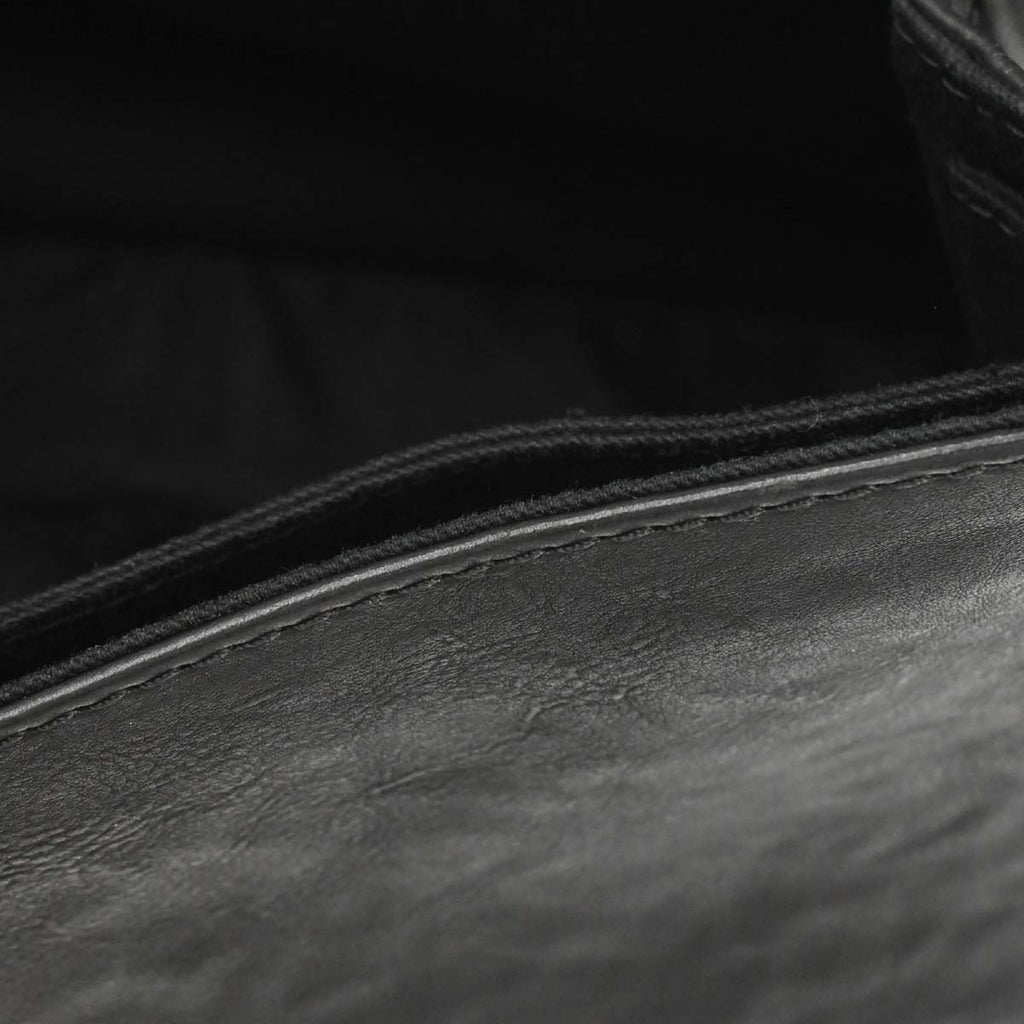 Chanel 2010-2011 Black Lambskin Natural Beauty Split Pocket Flap Bag Shoulder Bag