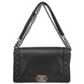 Boy Chanel 2013-2014 Black Lambskin Medium Shoulder Bag