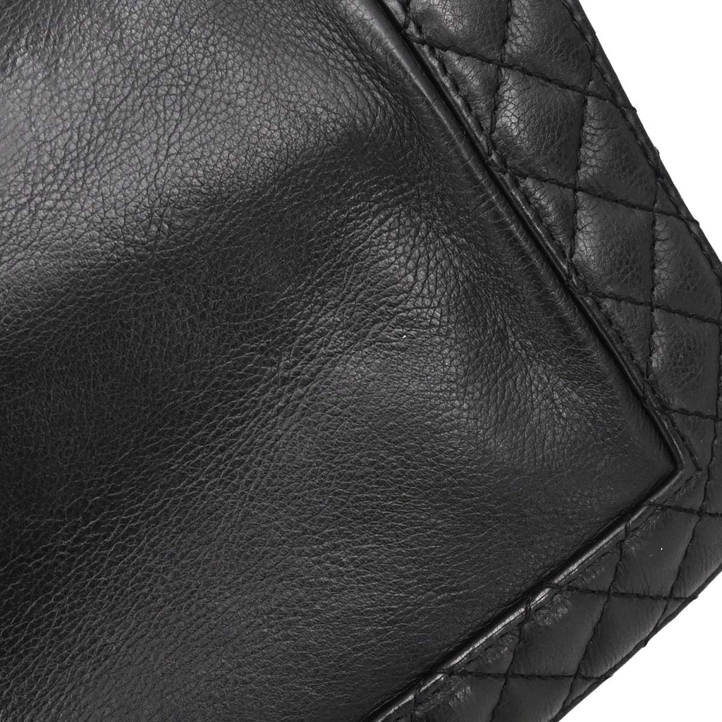 Boy Chanel 2013-2014 Black Lambskin Medium Shoulder Bag