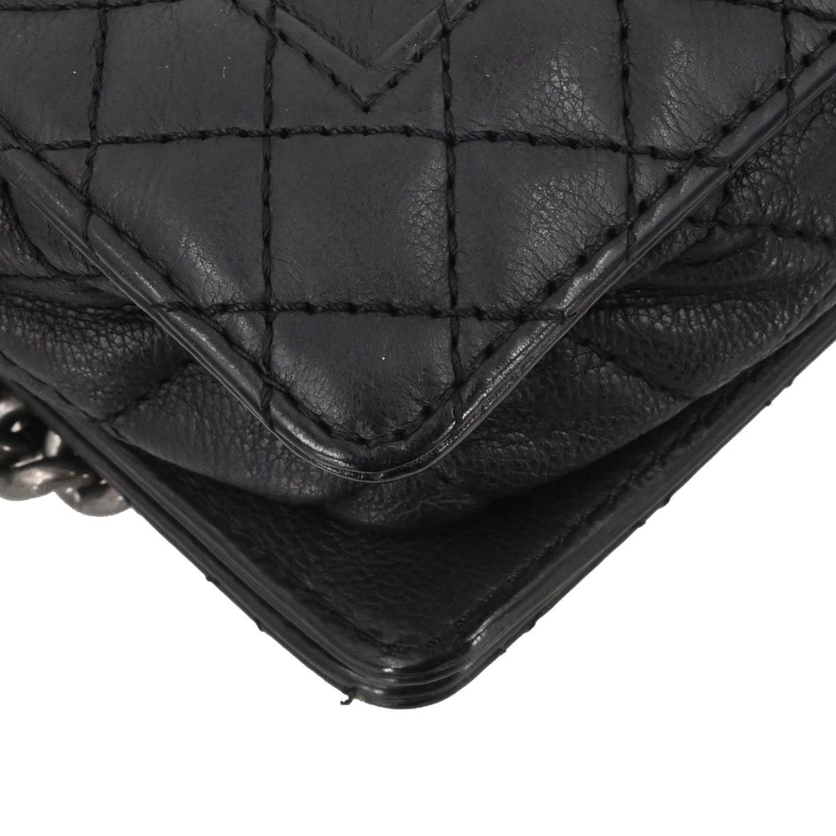 Boy Chanel 2013-2014 Black Lambskin Medium Shoulder Bag