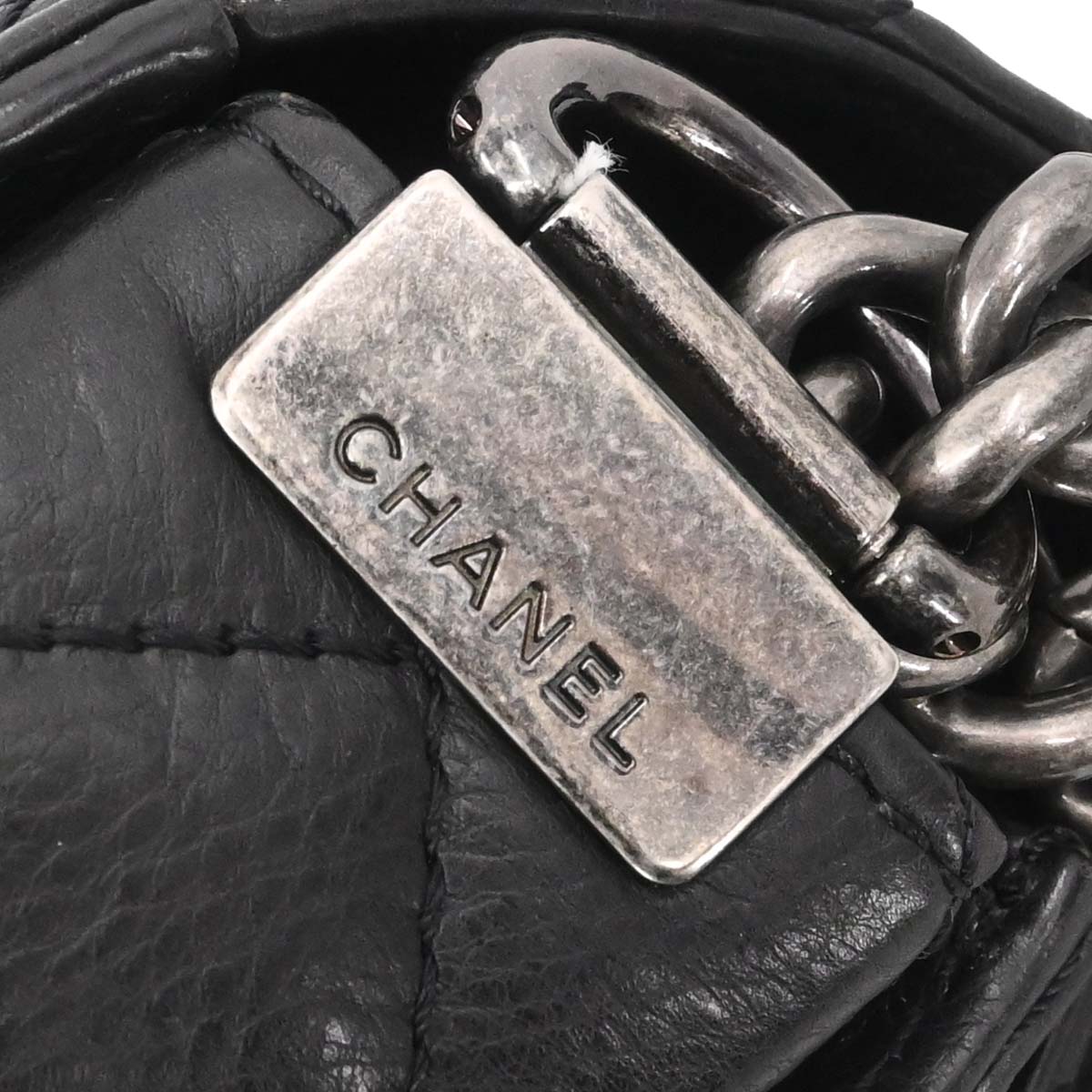 Boy Chanel 2013-2014 Black Lambskin Medium Shoulder Bag