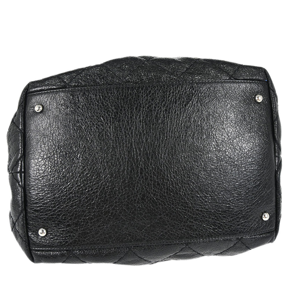 Chanel 2010-2011 Black Calfskin On The Road Drawstring Bucket Handbag