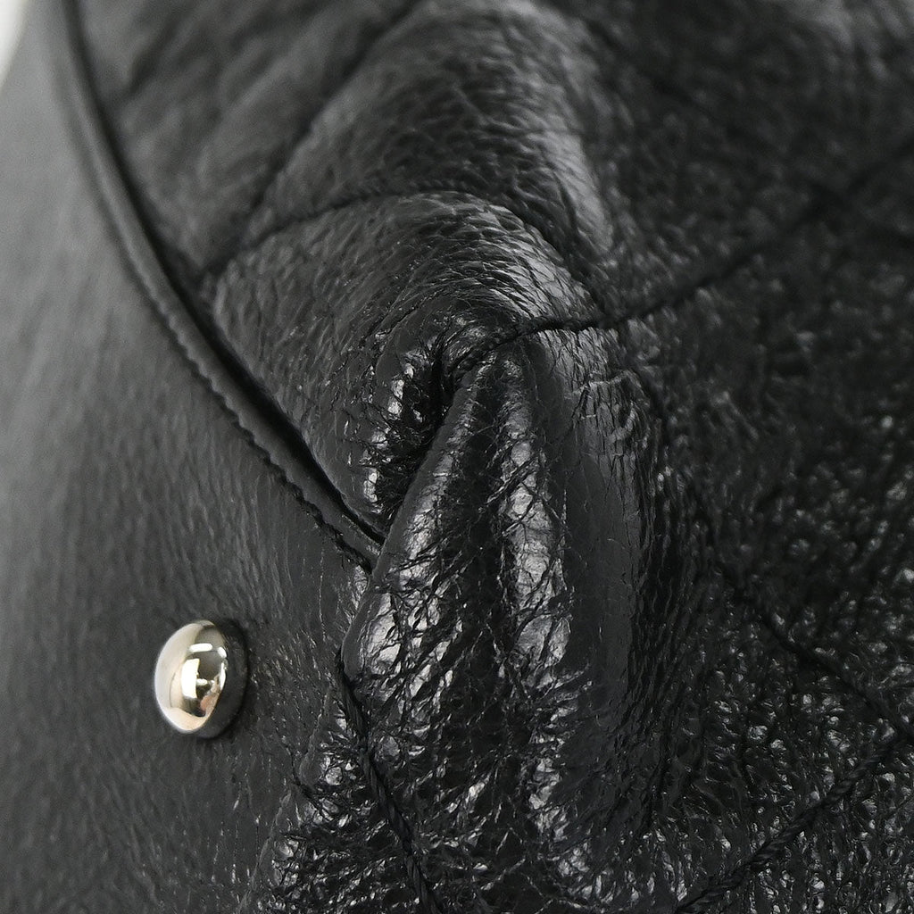 Chanel 2010-2011 Black Calfskin On The Road Drawstring Bucket Handbag