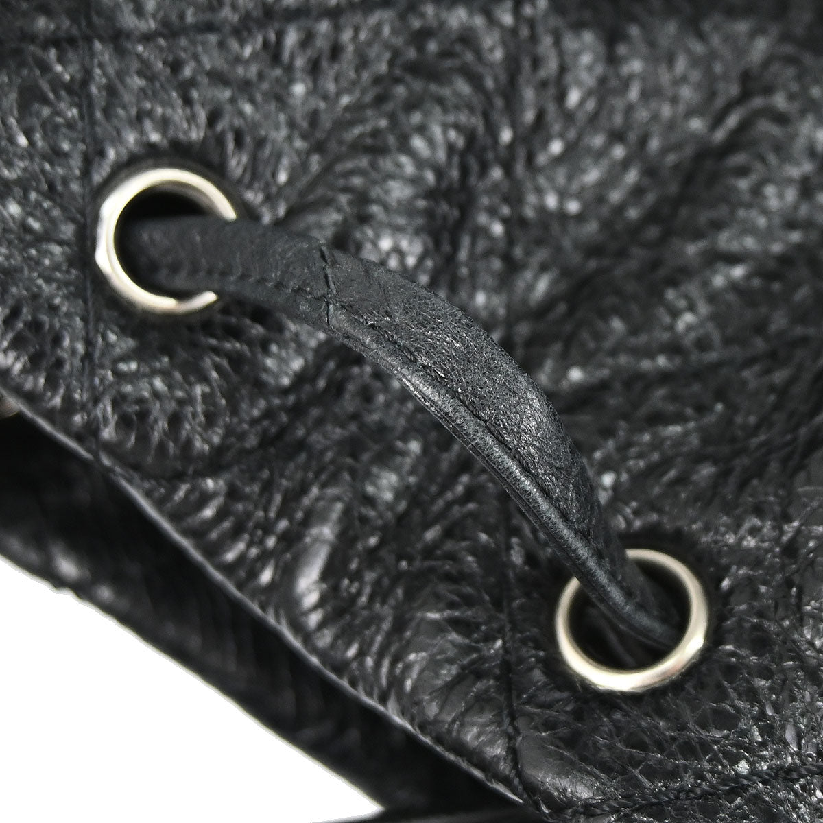 Chanel 2010-2011 Black Calfskin On The Road Drawstring Bucket Handbag