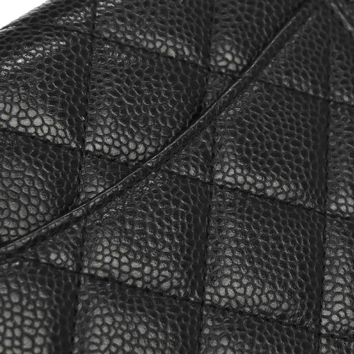 Chanel 2016-2017 Black Caviar Skin WOC Wallet on Chain Bag