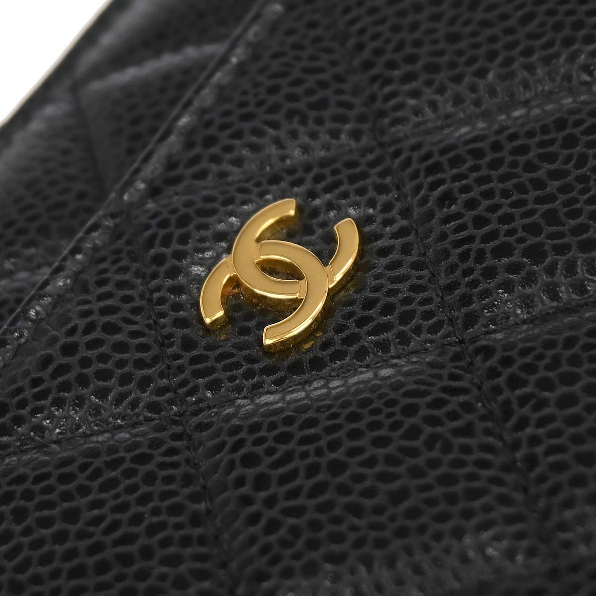 Chanel 2016-2017 Black Caviar Skin WOC Wallet on Chain Bag