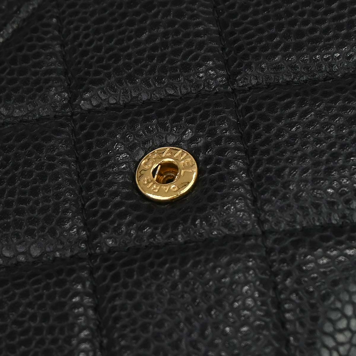 Chanel 2016-2017 Black Caviar Skin WOC Wallet on Chain Bag