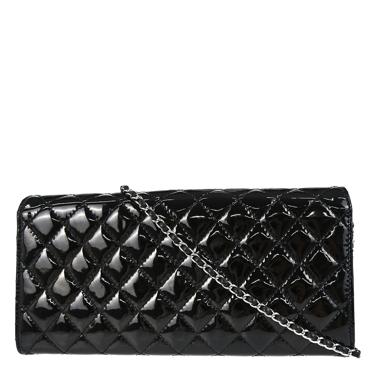 Chanel 2010-2011 Black Patent Leather WOC Wallet on Chain Bag