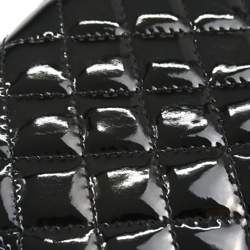 Chanel 2010-2011 Black Patent Leather WOC Wallet on Chain Bag