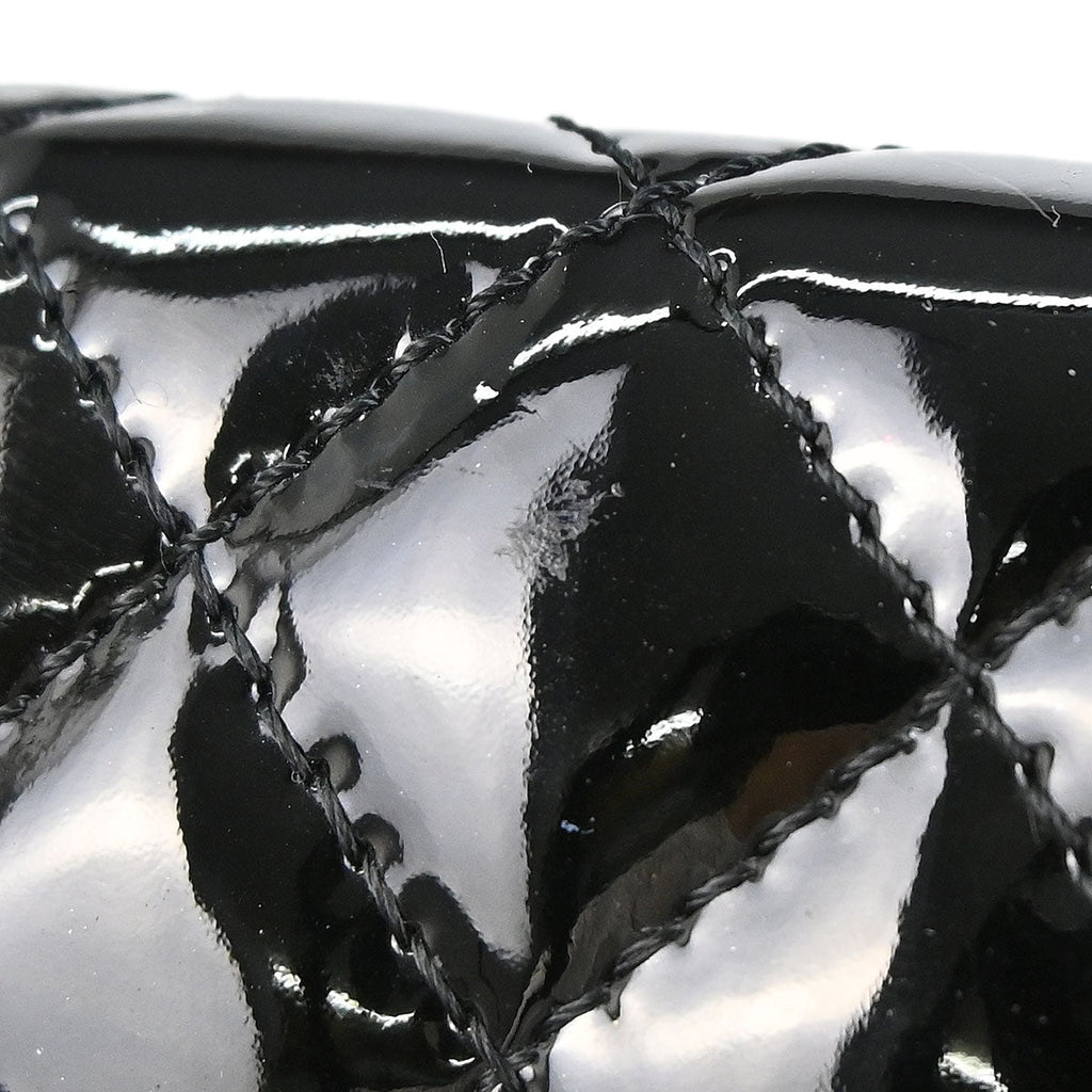Chanel 2010-2011 Black Patent Leather WOC Wallet on Chain Bag