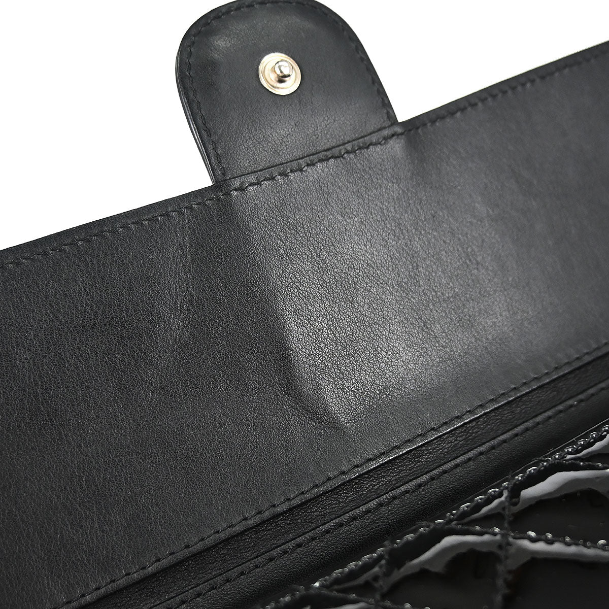 Chanel 2010-2011 Black Patent Leather WOC Wallet on Chain Bag