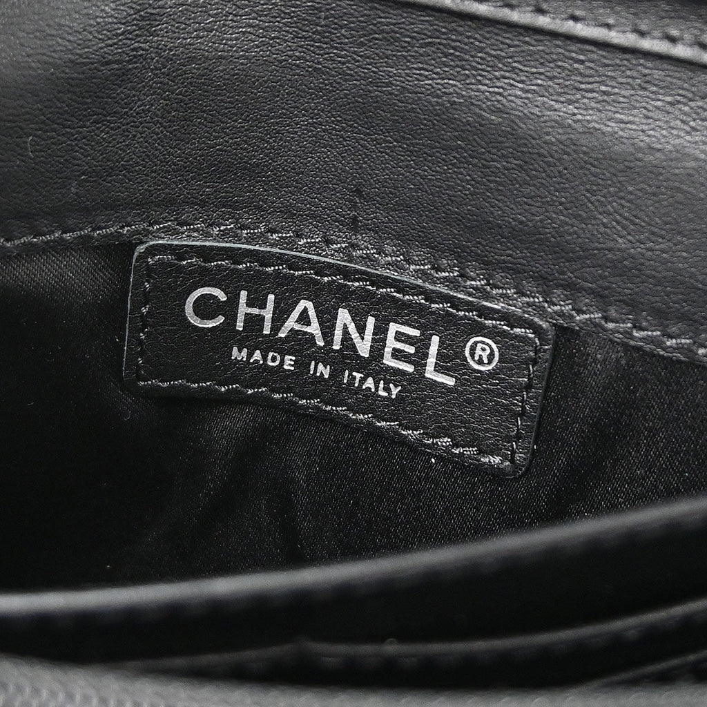 Chanel 2010-2011 Black Patent Leather WOC Wallet on Chain Bag