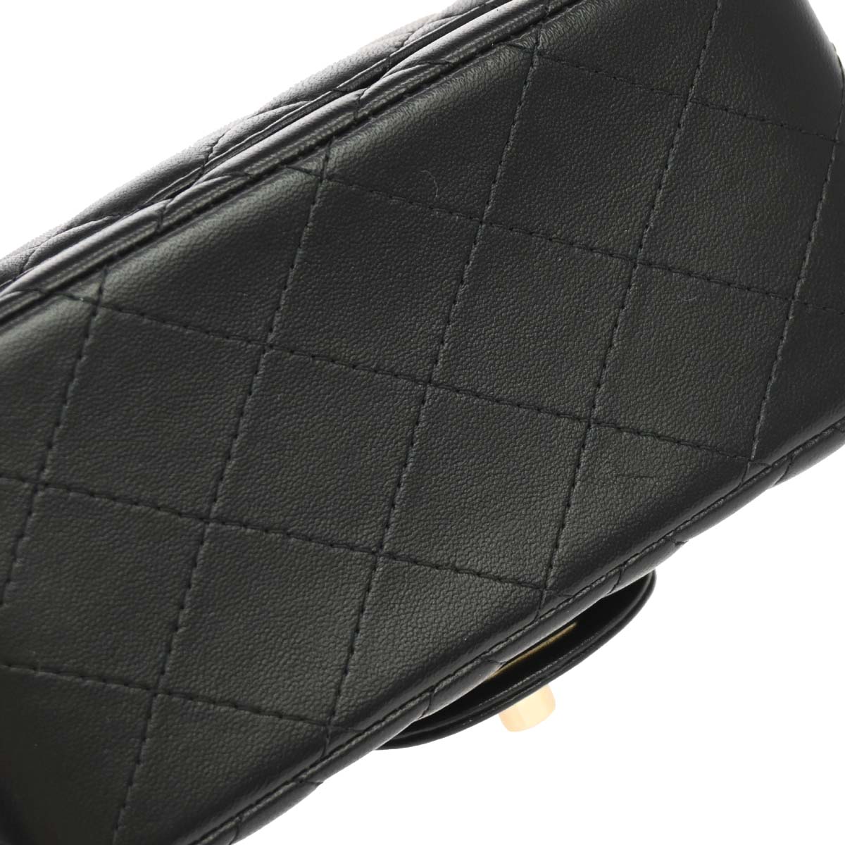 Chanel 2018-2019 Black Lambskin Mini Classic Square Flap Shoulder Bag 17