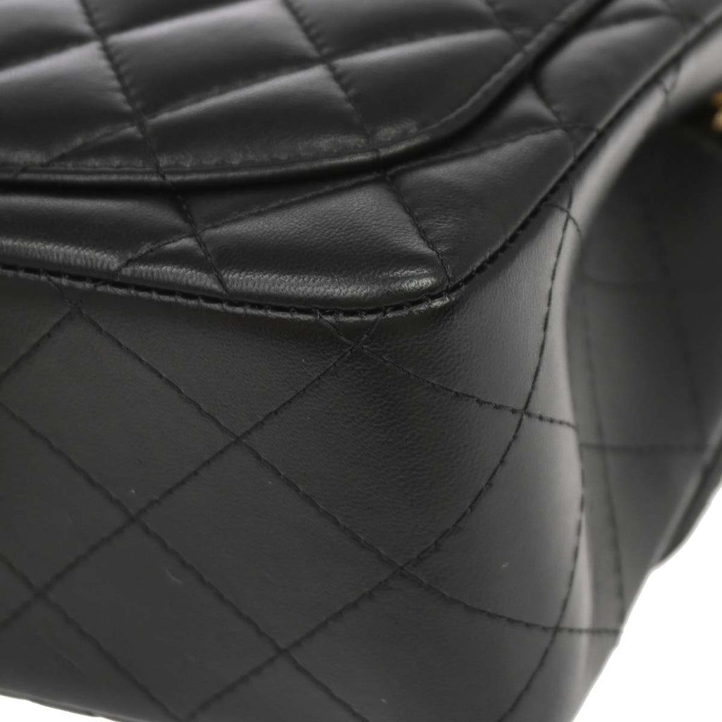 Chanel 2018-2019 Black Lambskin Mini Classic Square Flap Shoulder Bag 17