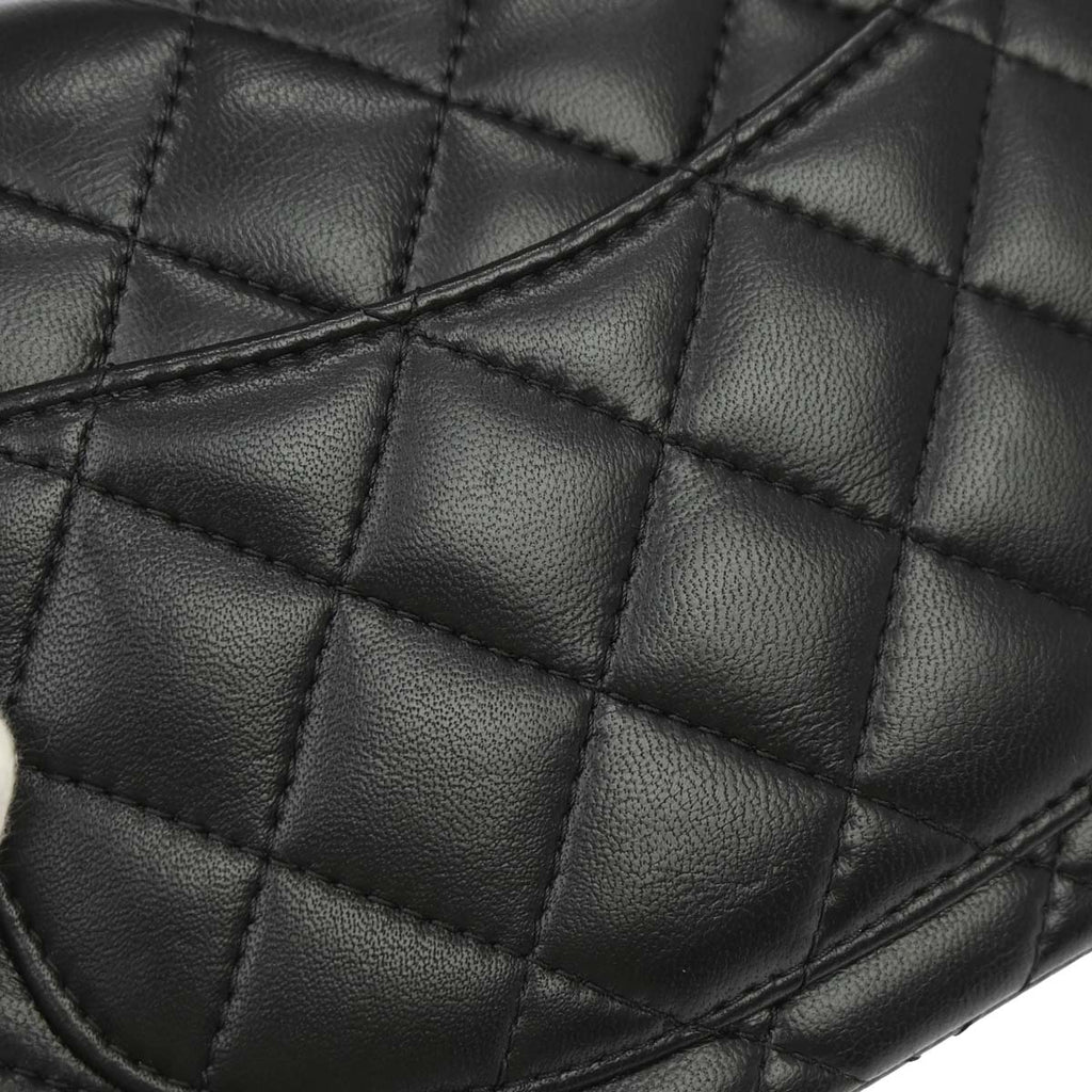 Chanel 2018-2019 Black Lambskin Mini Classic Square Flap Shoulder Bag 17