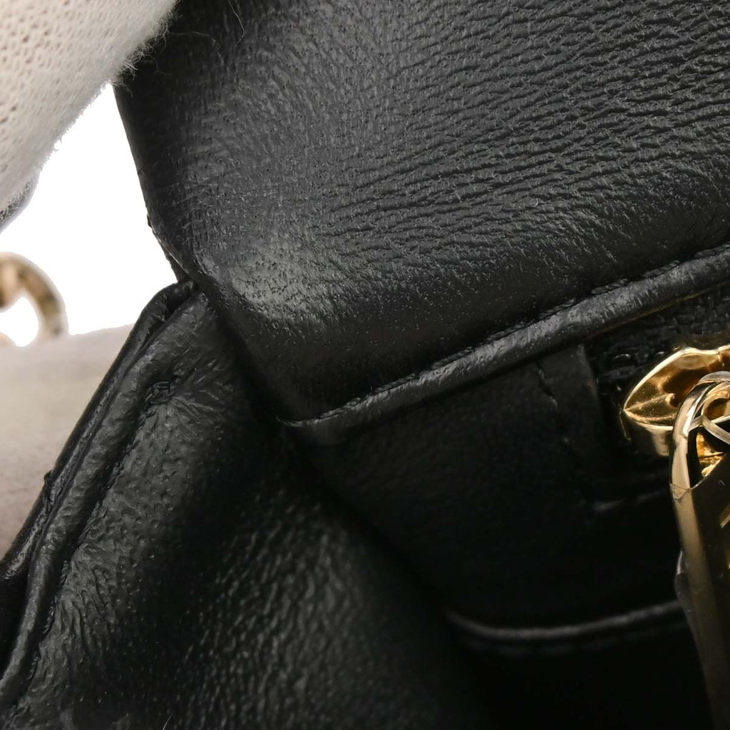 Chanel 2018-2019 Black Lambskin Mini Classic Square Flap Shoulder Bag 17