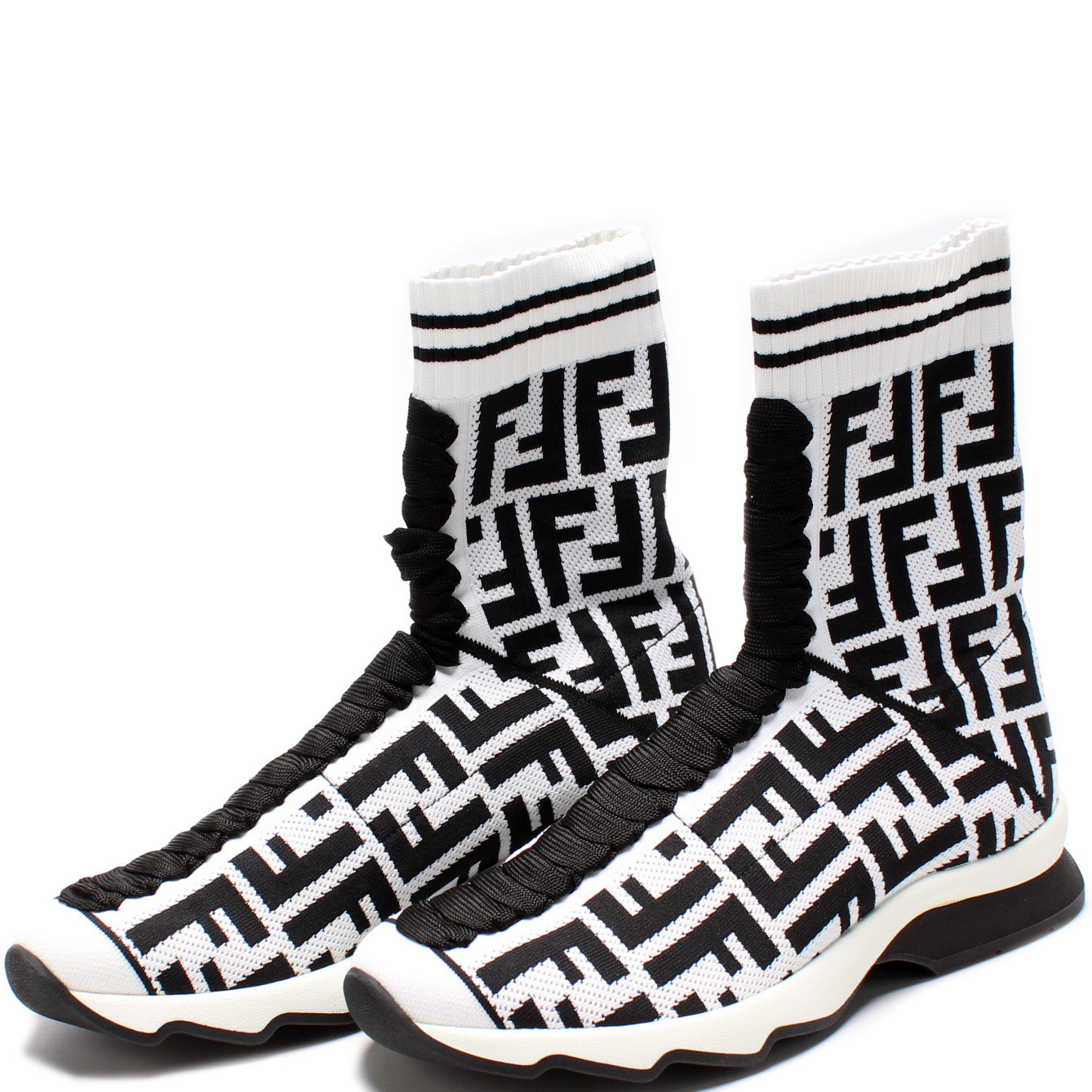 Fendi Zucca Sock Sneakers Size 36