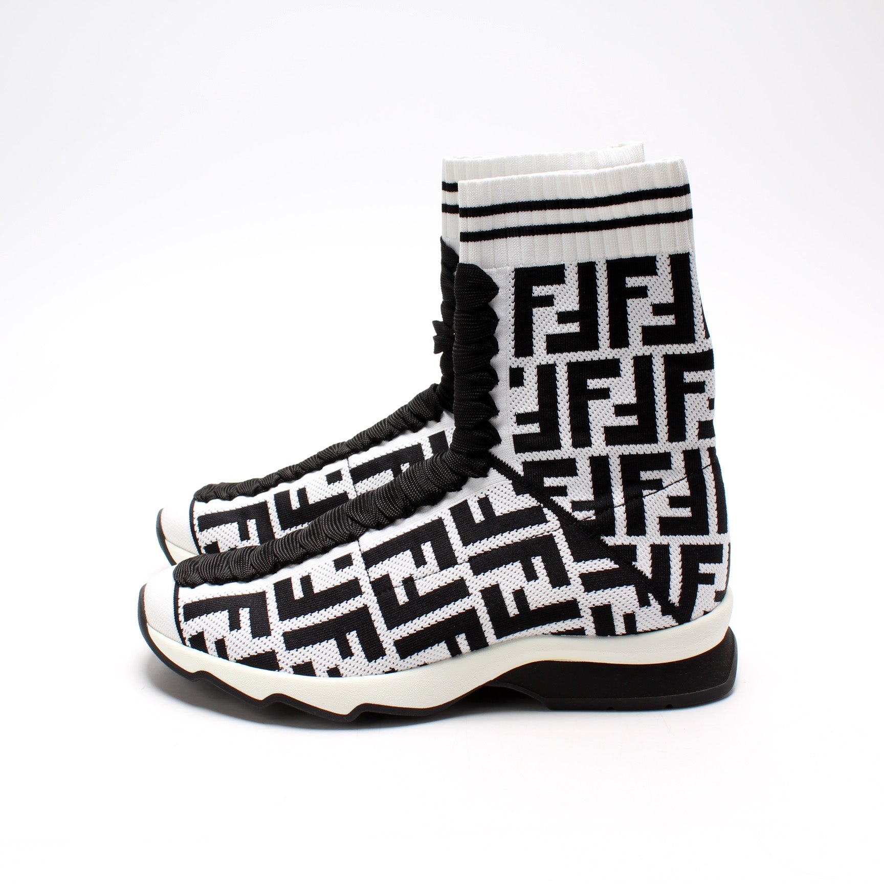 Fendi Zucca Sock Sneakers Size 36