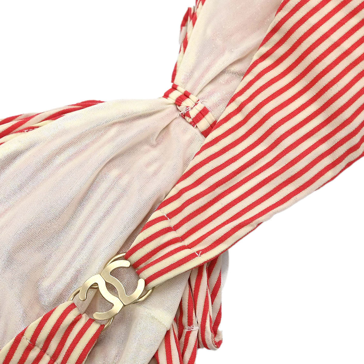 Chanel 2010 Bandeau Swimwear Swimsuit Red #36