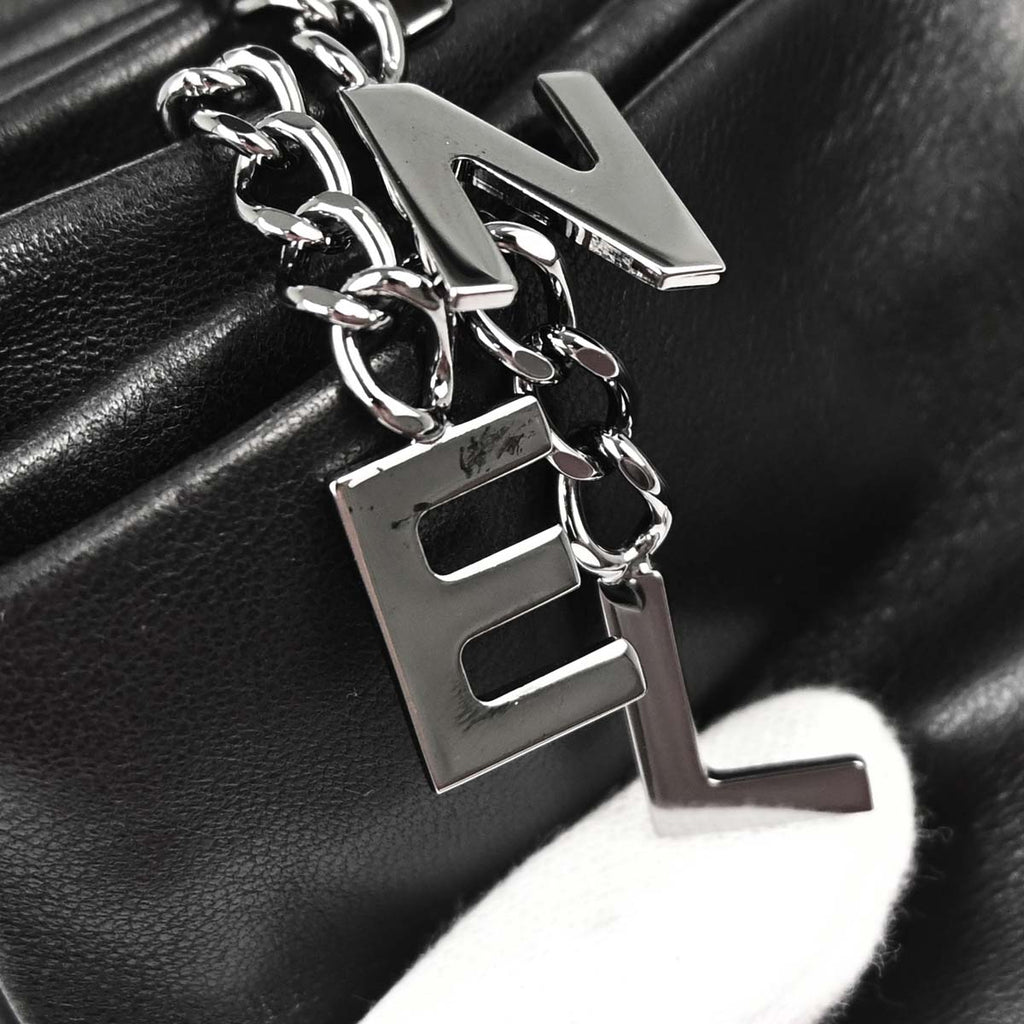 Chanel 2013-2014 Black Lambskin Clutch Bag