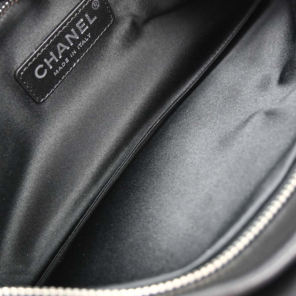 Chanel 2013-2014 Black Lambskin Clutch Bag