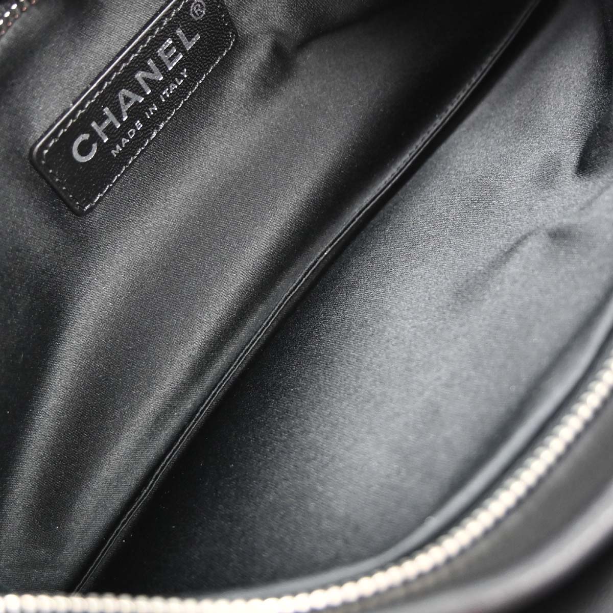 Chanel 2013-2014 Black Lambskin Clutch Bag