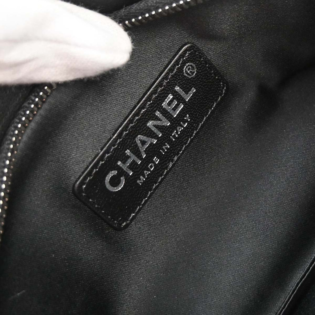 Chanel 2013-2014 Black Lambskin Clutch Bag