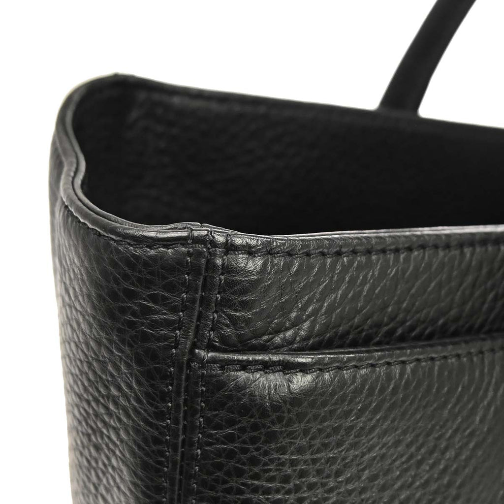 Chanel 2014 Black Deerskin Executive Cerf 2way Shoulder Tote Bag