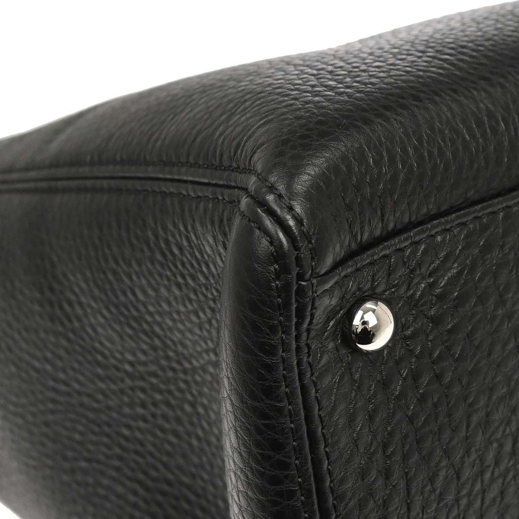 Chanel 2014 Black Deerskin Executive Cerf 2way Shoulder Tote Bag