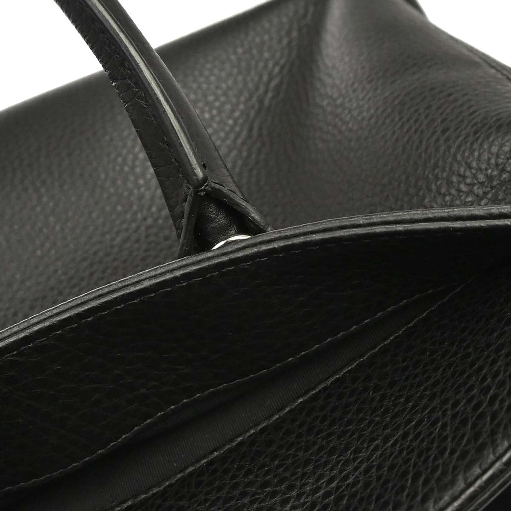 Chanel 2014 Black Deerskin Executive Cerf 2way Shoulder Tote Bag
