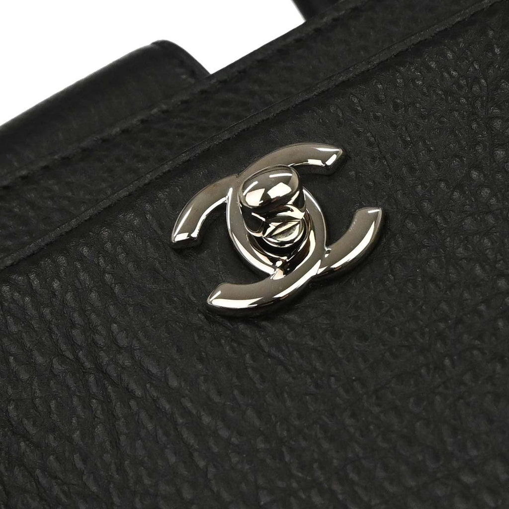 Chanel 2014 Black Deerskin Executive Cerf 2way Shoulder Tote Bag