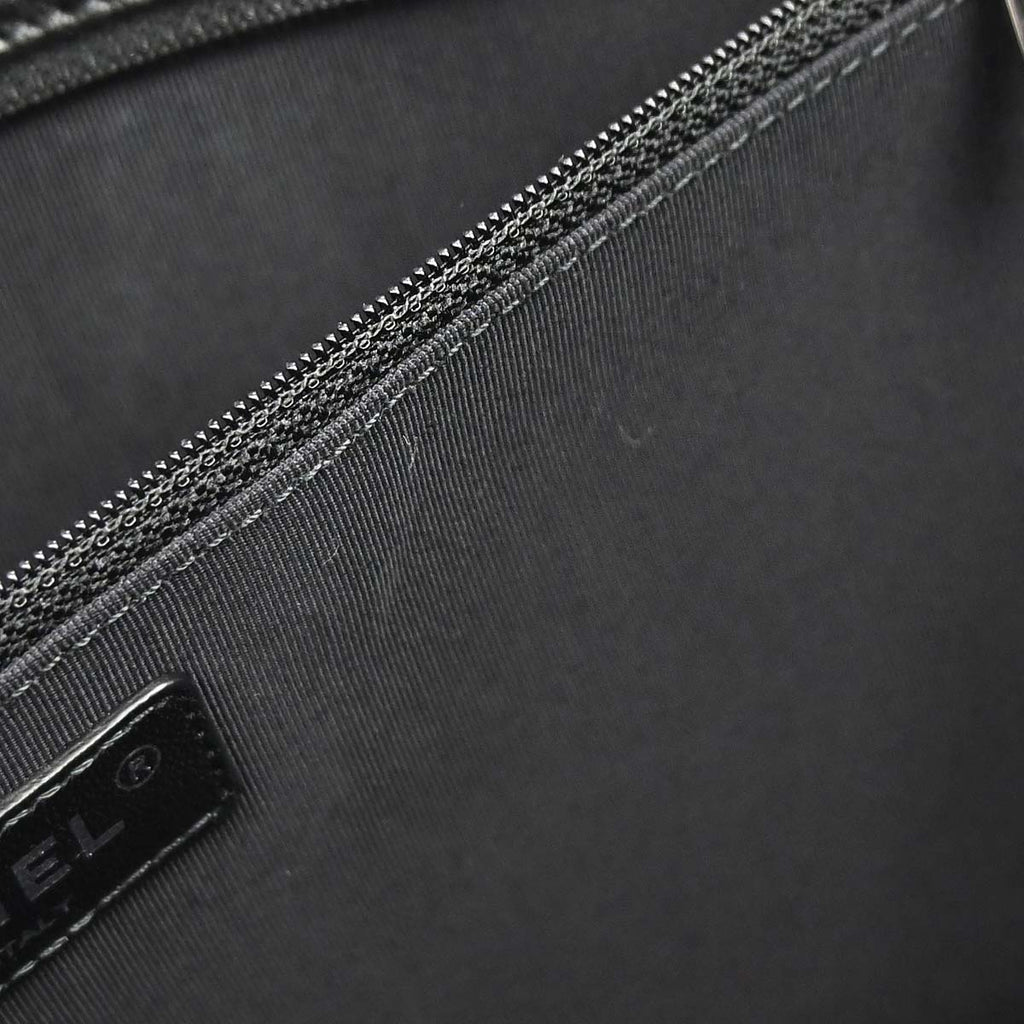 Chanel 2014 Black Deerskin Executive Cerf 2way Shoulder Tote Bag
