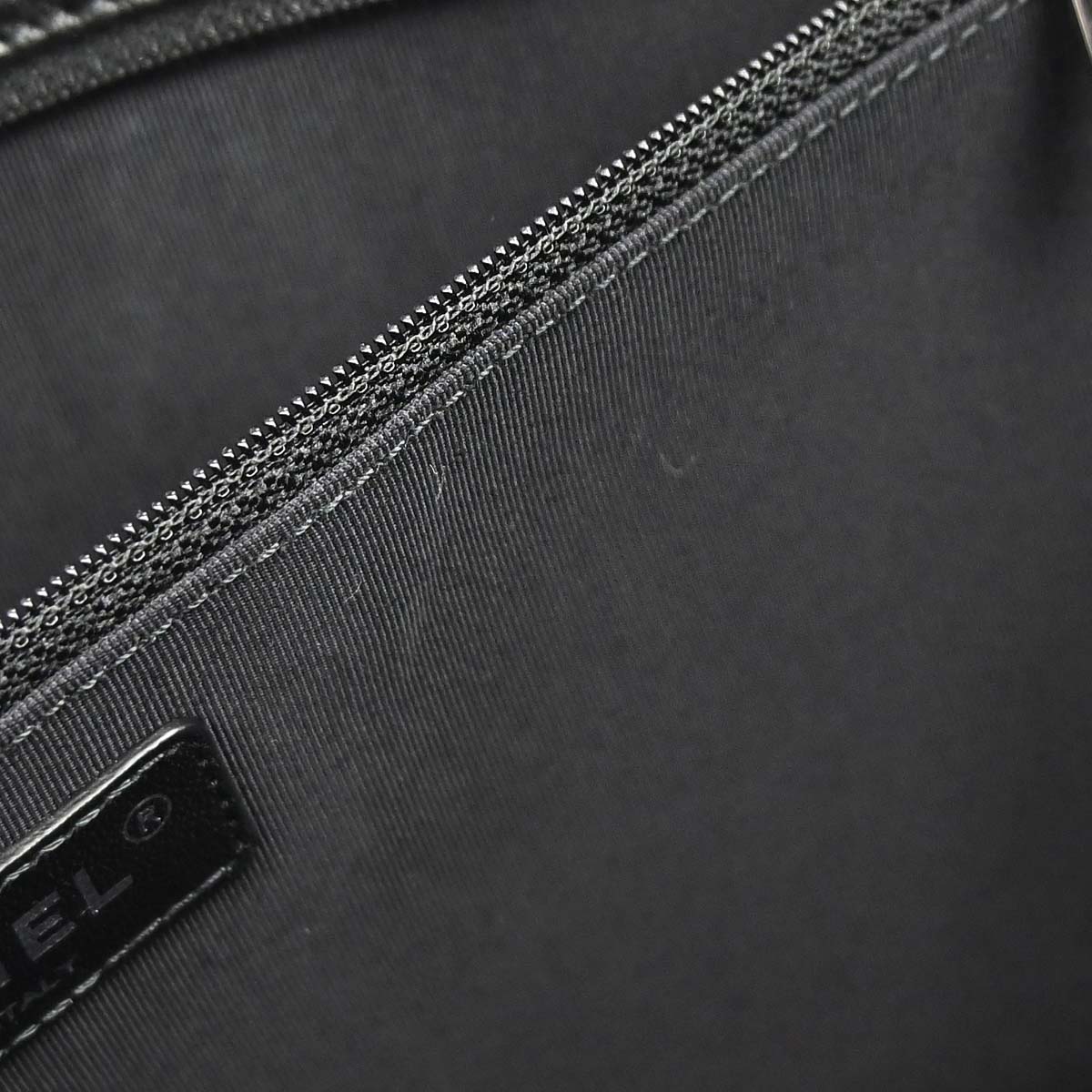 Chanel 2014 Black Deerskin Executive Cerf 2way Shoulder Tote Bag