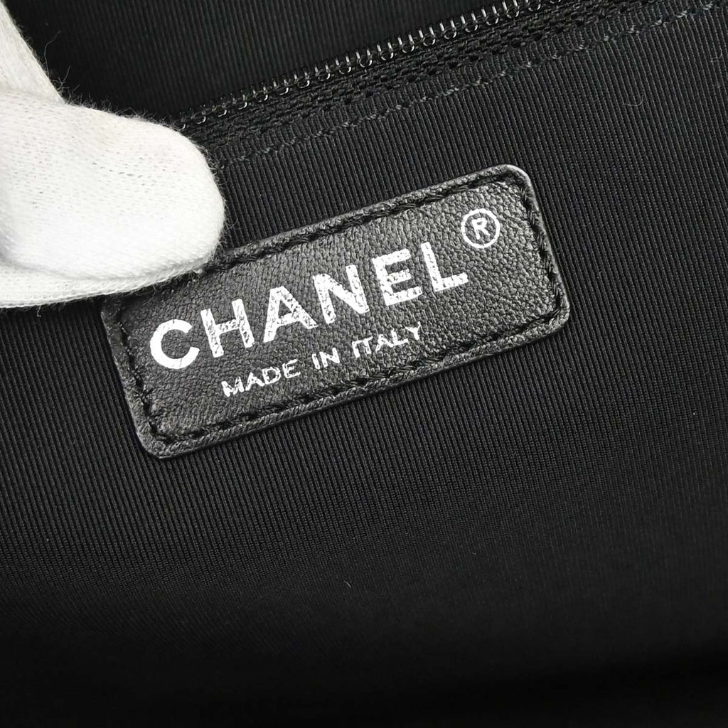 Chanel 2014 Black Deerskin Executive Cerf 2way Shoulder Tote Bag